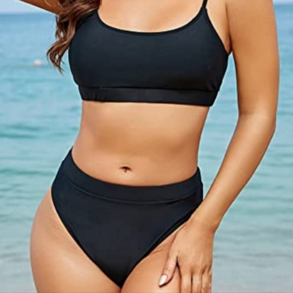 STUNNING TEMPT ME BLACK HIGH WAIST BIKINI